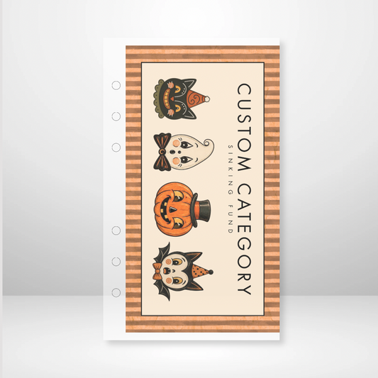 Vintage Halloween Matte Cash Envelopes