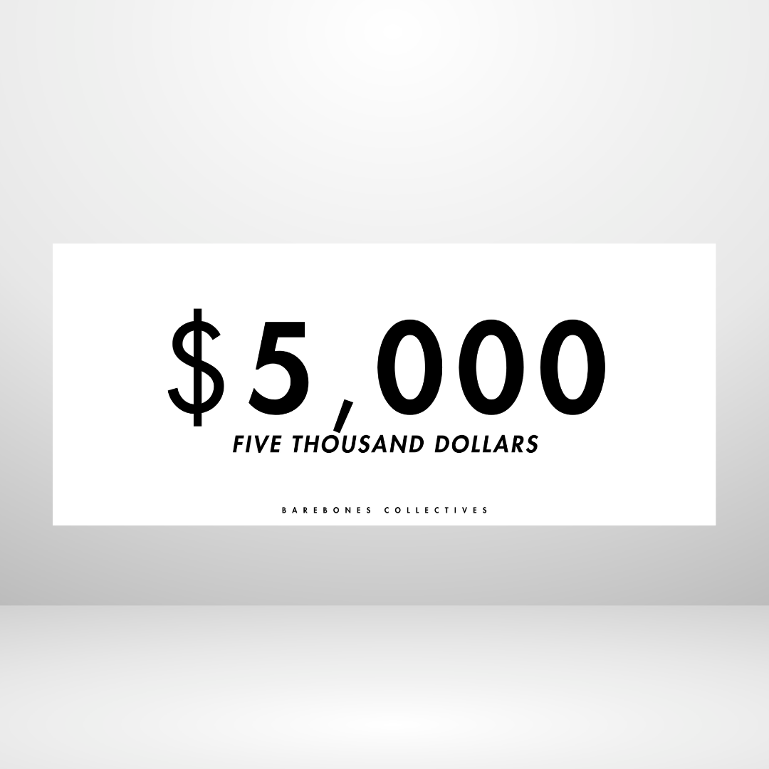 $100 - $50,000 - Frosted Matte Set of 4 Cash Place Holders