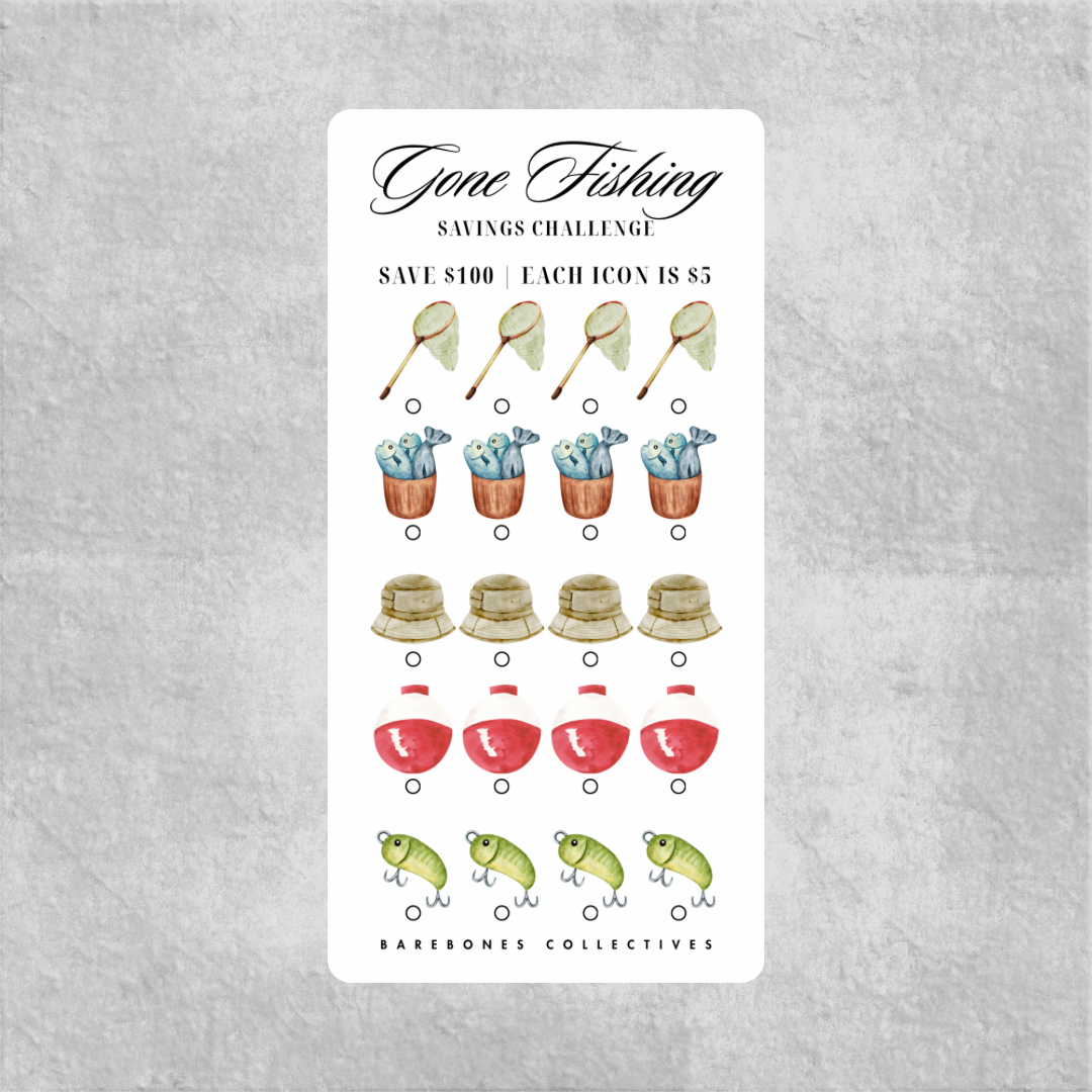 Gone Fishing Savings Challenge Save $100
