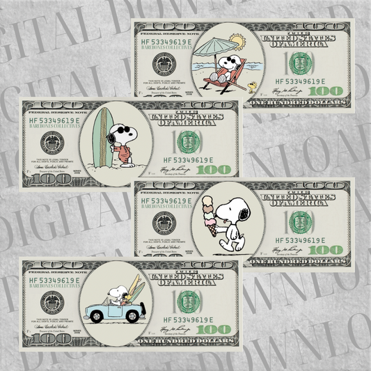 DIY Set of 4 Cash Place Holders $100 DIGITAL DOWNLOAD