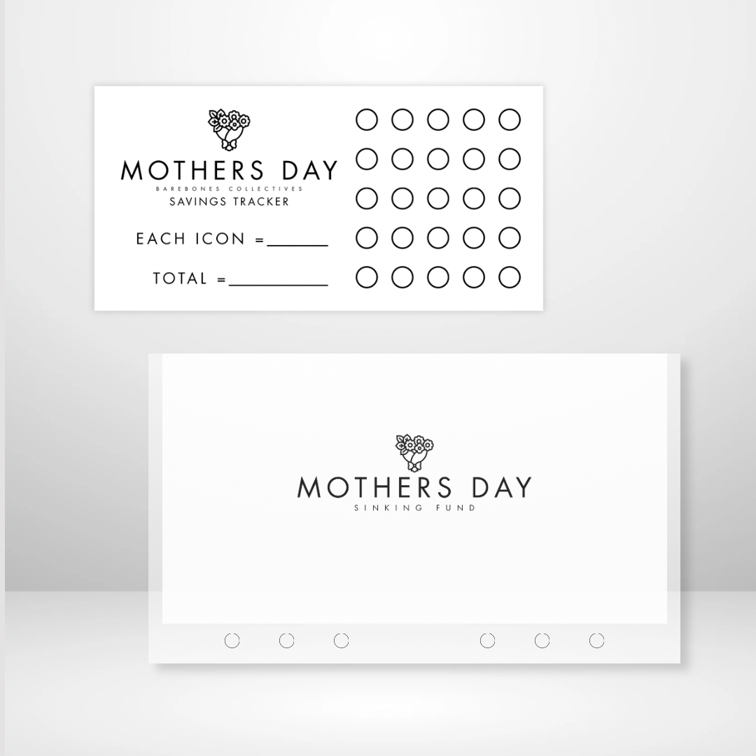 Mothers Day - Matte Cash Envelope + Savings Trackers