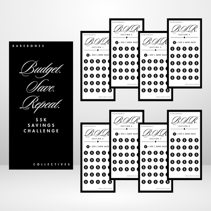 B.S.R. Noir Savings Challenge Set of 9