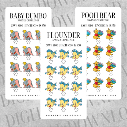 Disneyland Savings Challenge Set DIGITAL DOWNLOAD