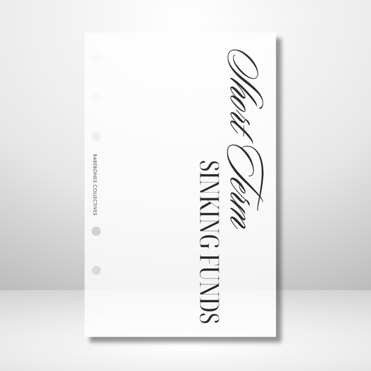 Short Term Sinking Funds Matte Vellum Dashboard