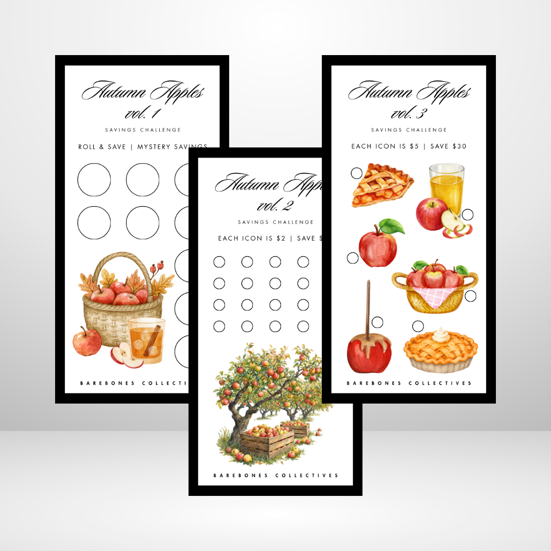 Autumn Apples Savings Challenge and Envelope Set