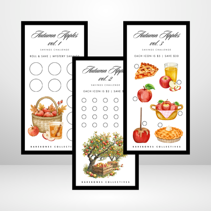 Autumn Apples Savings Challenge and Envelope Set