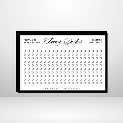 Demomination $1-$100 Savings Challenge A5 Size