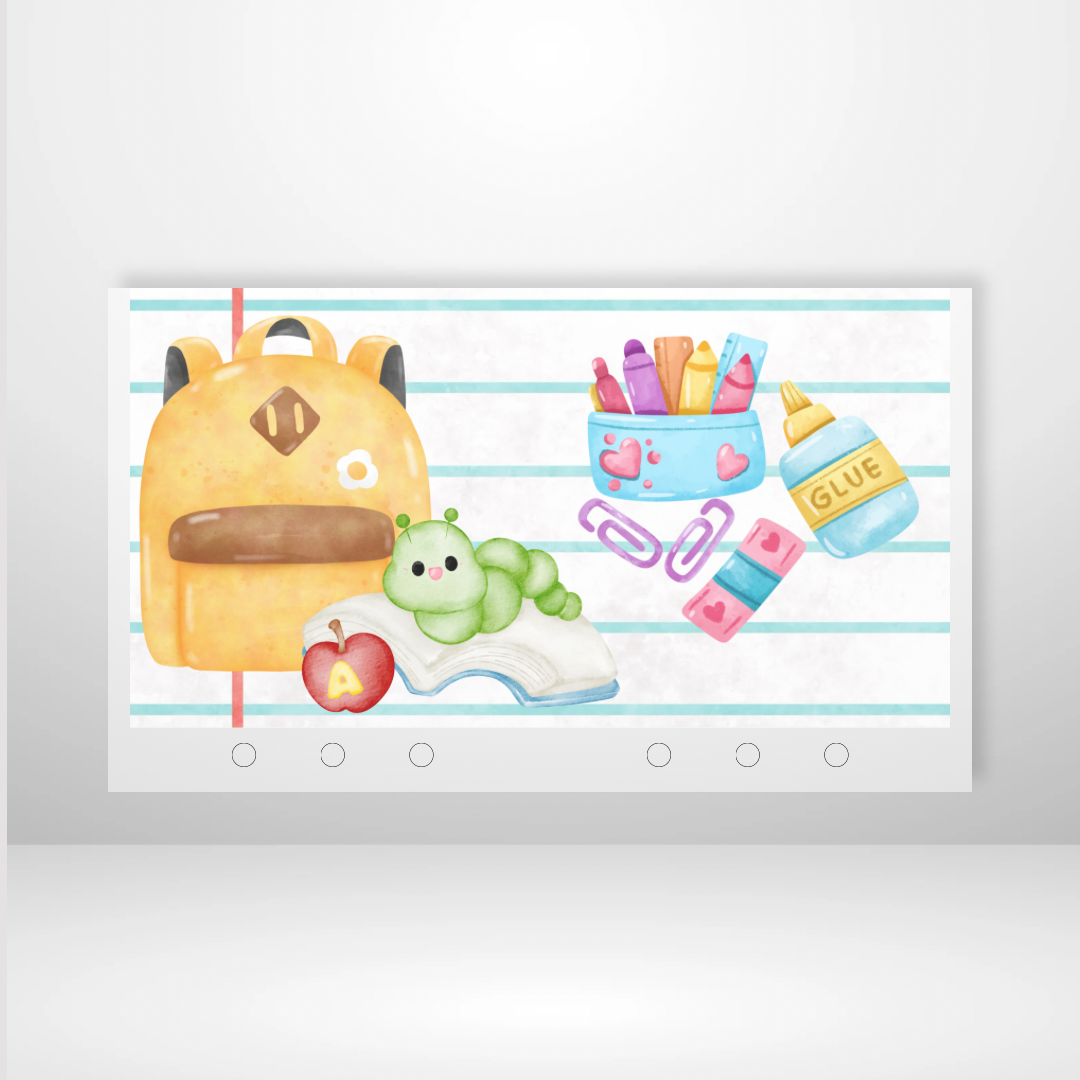 Back to School Supplies Handmade Cash Envelope
