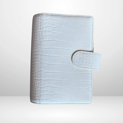 The Millionaire Mindset Barebones Binder in Pearl Croc PRE ORDER DATE OPENS JULY 3