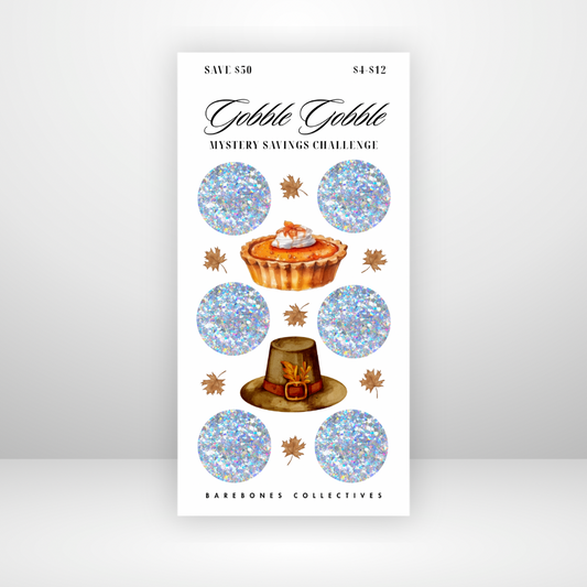 Gobble Gobble Mystery Scratch Off Savings Challenge Save $50