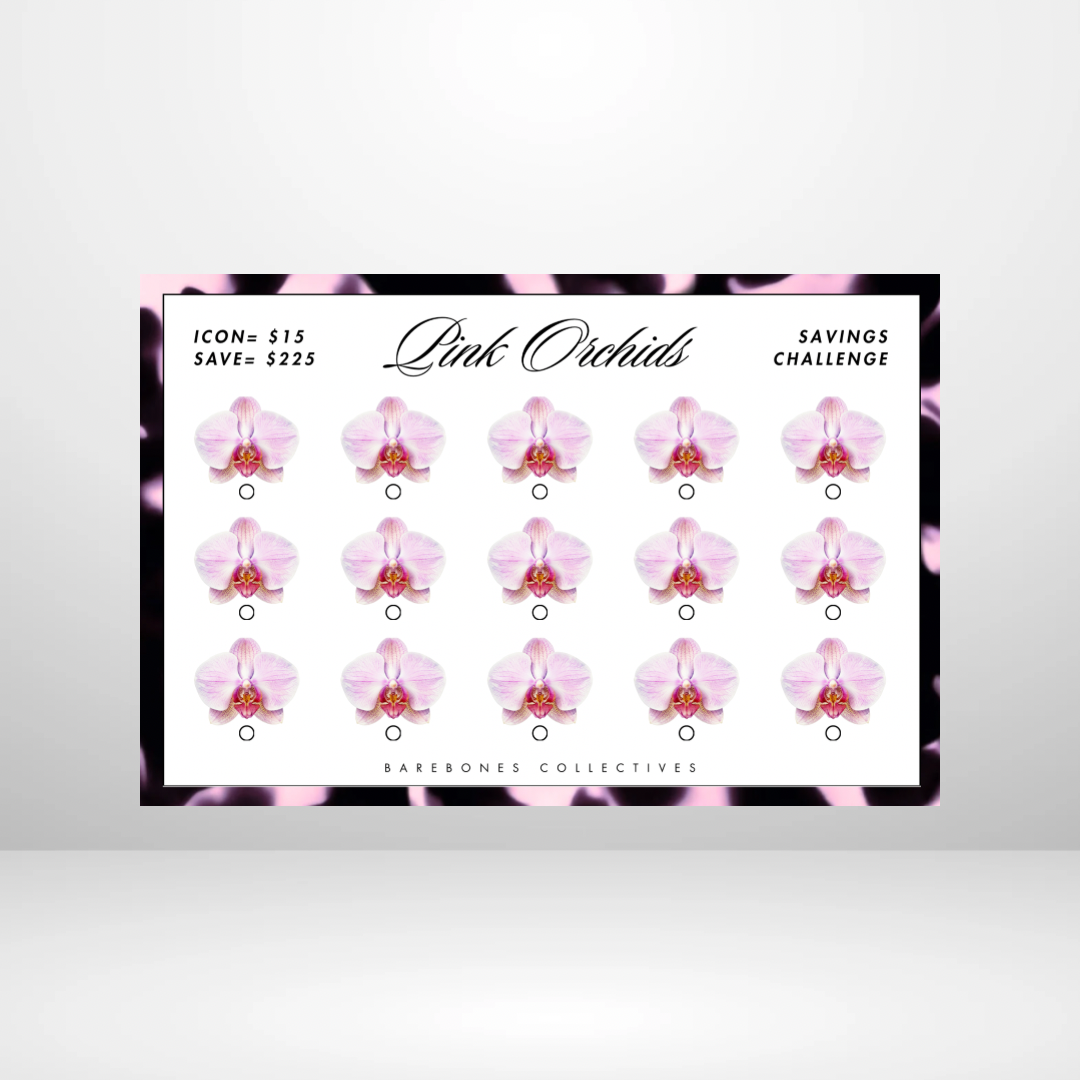 Pink Orchid Savings Challenges Binder Set - PRE ORDER