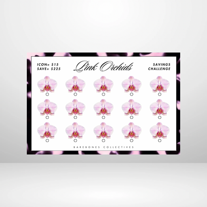 Pink Orchid Savings Challenges Binder Set - PRE ORDER