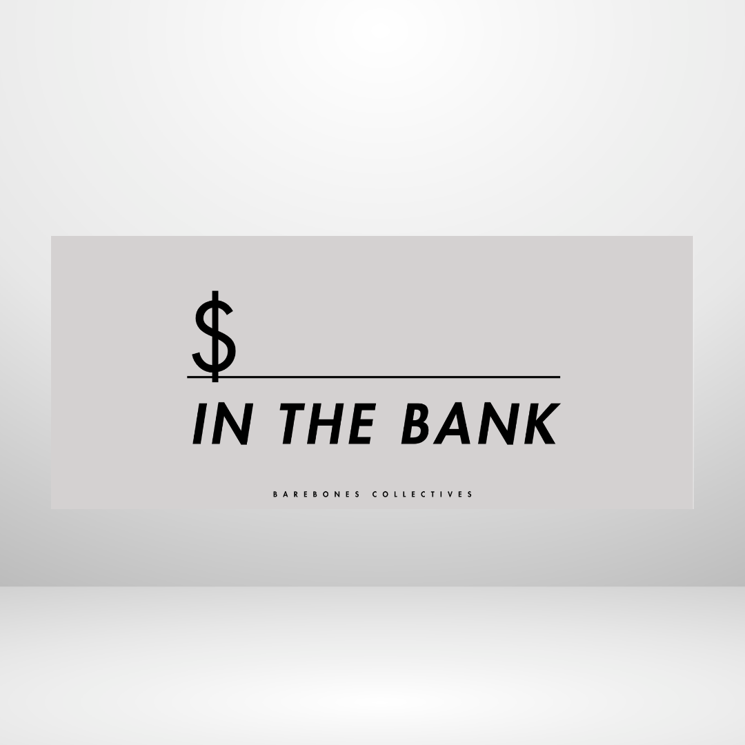 In The Bank - Reverse Nior Cash Place Holders
