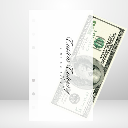 Sloop Script Handmade Cash Envelope Personal Size Set of 3