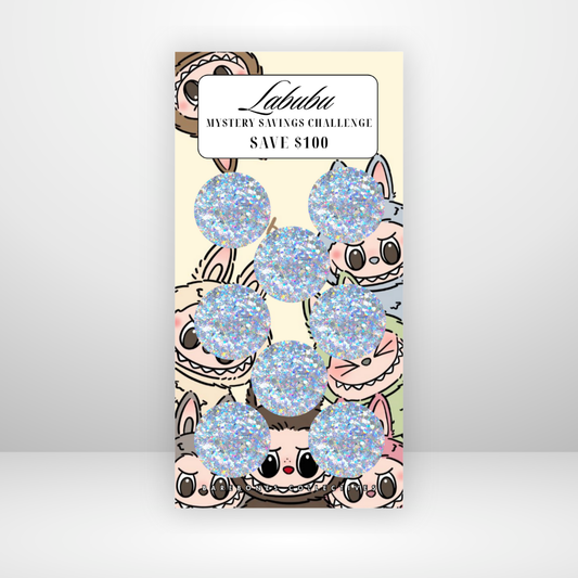 Labubu Mystery Scratch Off Savings Challenge Save $100
