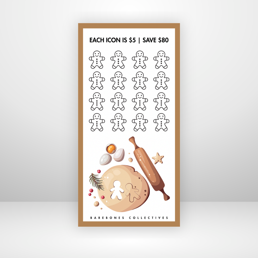 Christmas #5 3x6 Savings Challenge Save $80