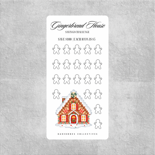 Gingerbread House Savings Challenge Save $100