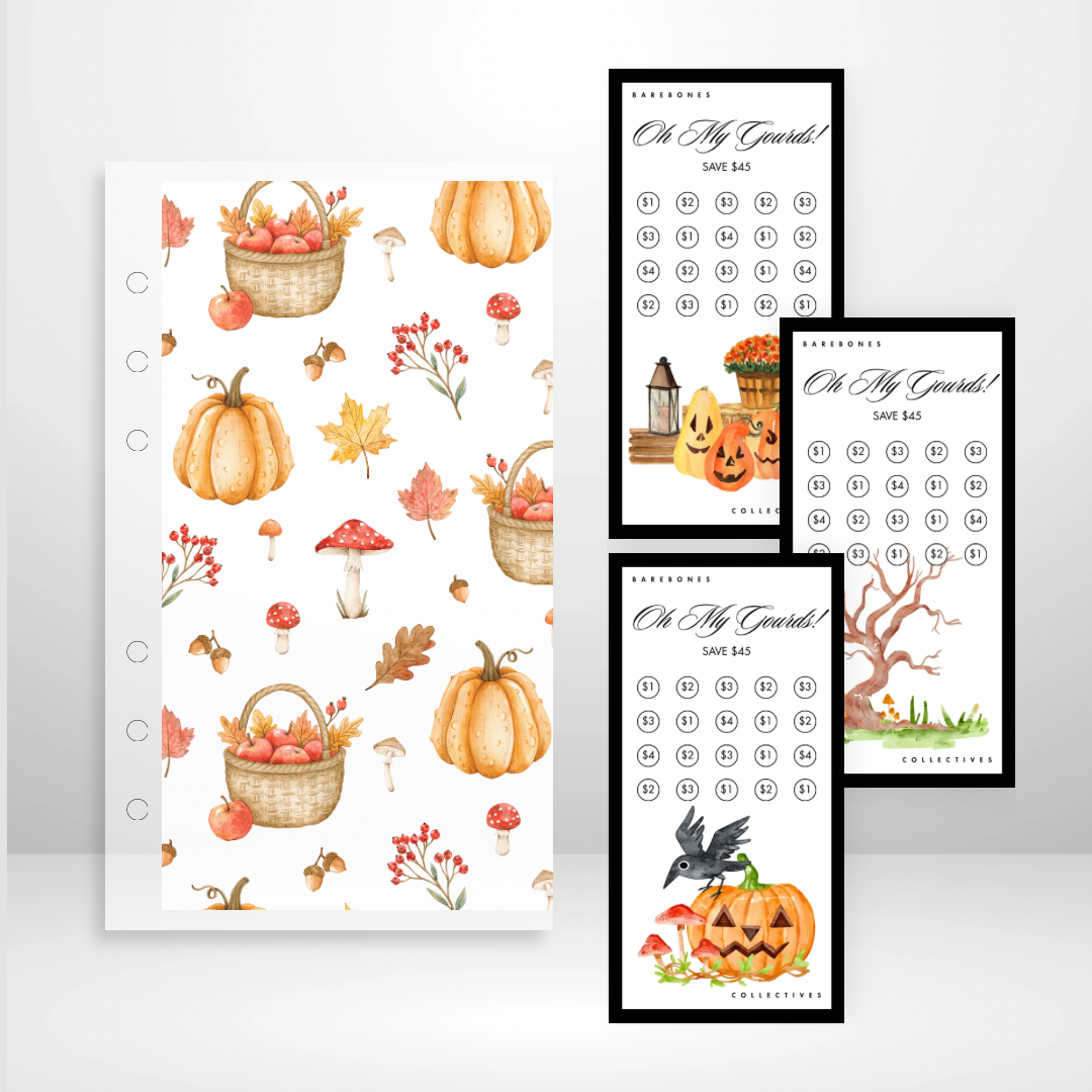 Oh my Gourds! - Matte Cash Envelope + Savings Challenges