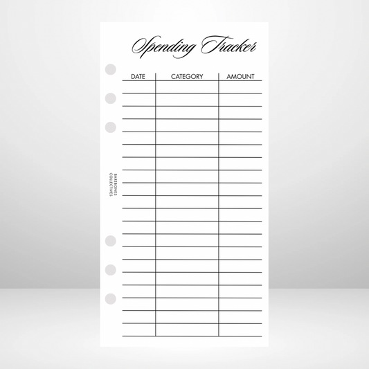 Spending Tracker Signature Wallet Inserts