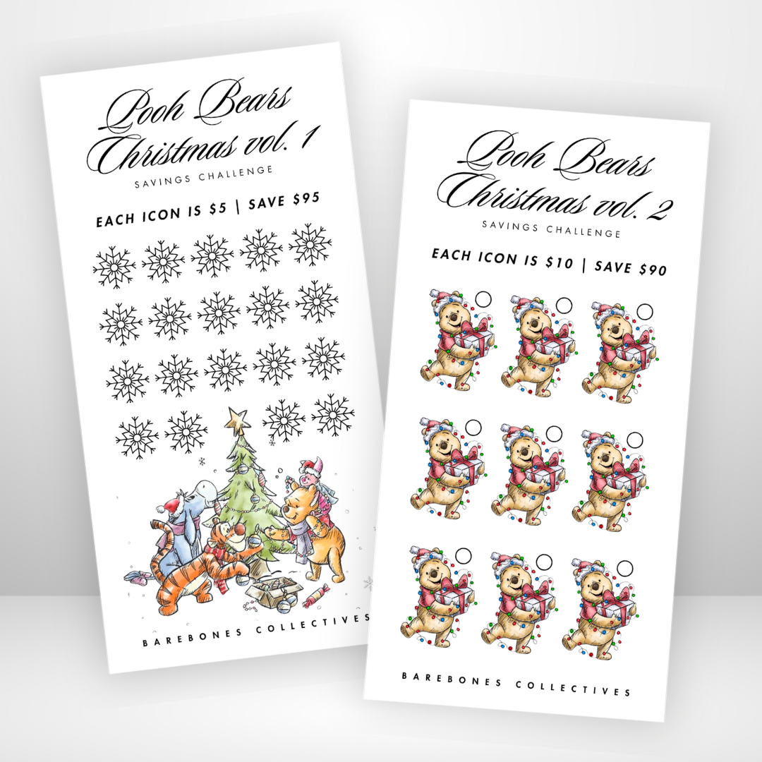 Pooh Bears Christmas Savings Challenge & Envelope Set