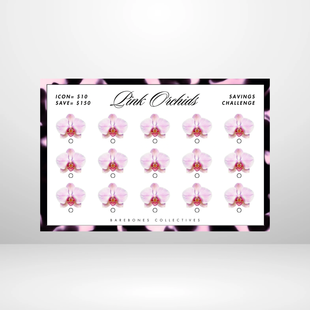 Pink Orchid Savings Challenges Binder Set - PRE ORDER