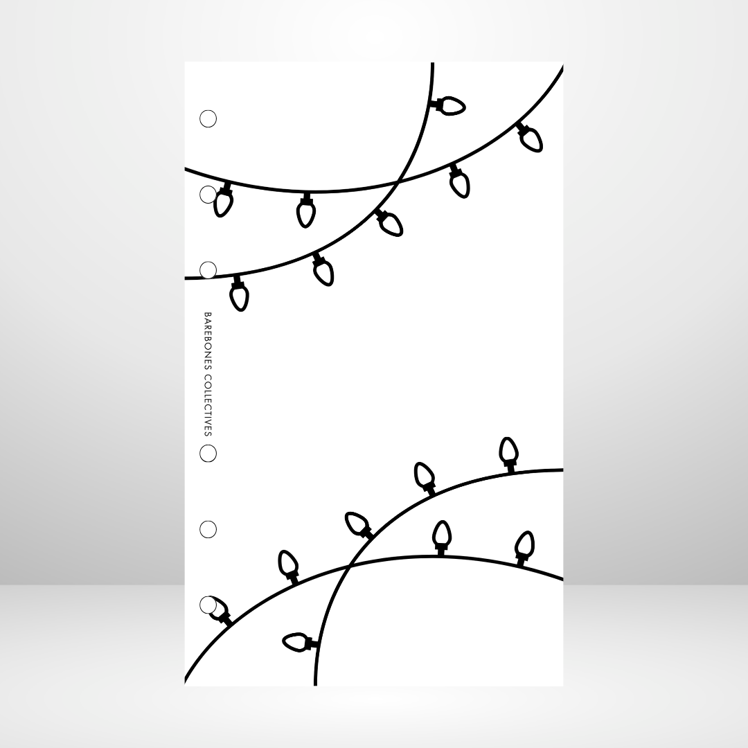 Christmas Lights Matte Vellum Dashboard