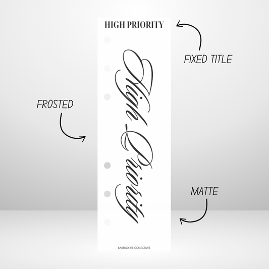 High Priority Tabbed Binder Divider