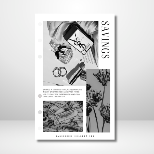 Savings Aesthetic Linen Dashboard