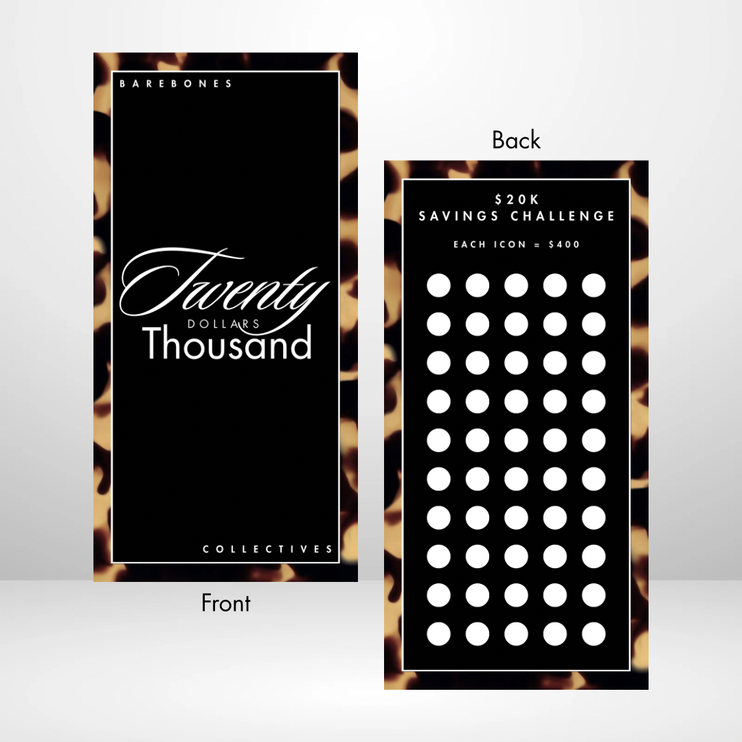 Minimal Effort Series Brown Tortoiseshell Savings Challenge