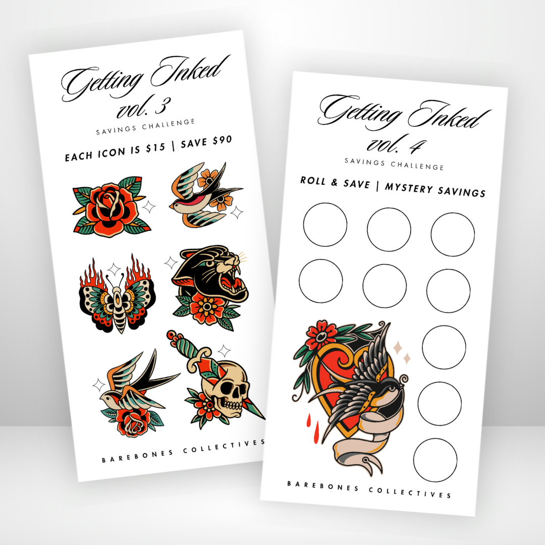 Getting Inked Savings Challenge & Envelope Set