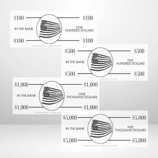 American Flag Cash Place Holders