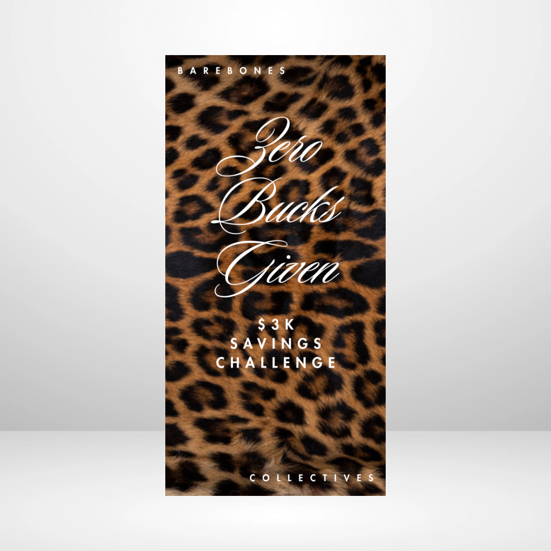 Zero Bucks Given Leopard Savings Challenge