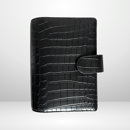The Millionaire Mindset Black Croc Barebones Binder - PRE ORDER OPEN