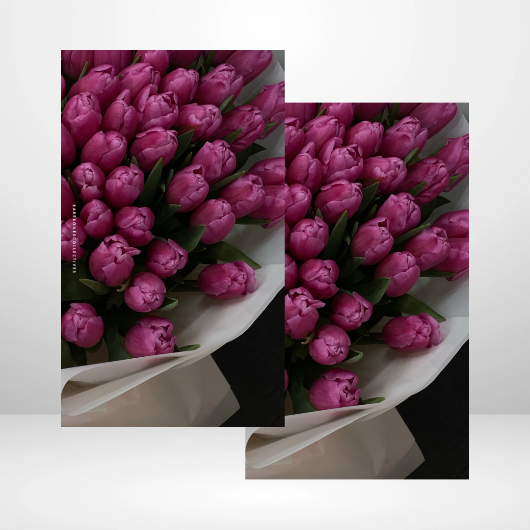 Purple Tulips Soft Touch Dashboard
