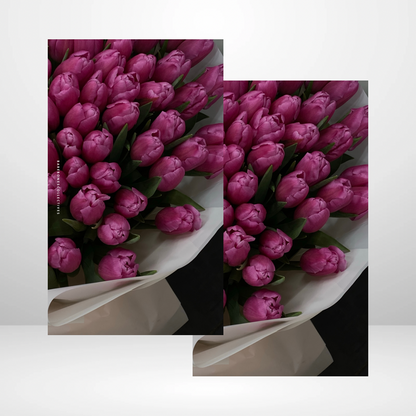Purple Tulips Soft Touch Dashboard