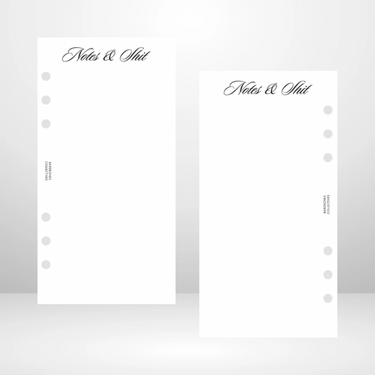 Notes & Shit Signature Wallet Inserts