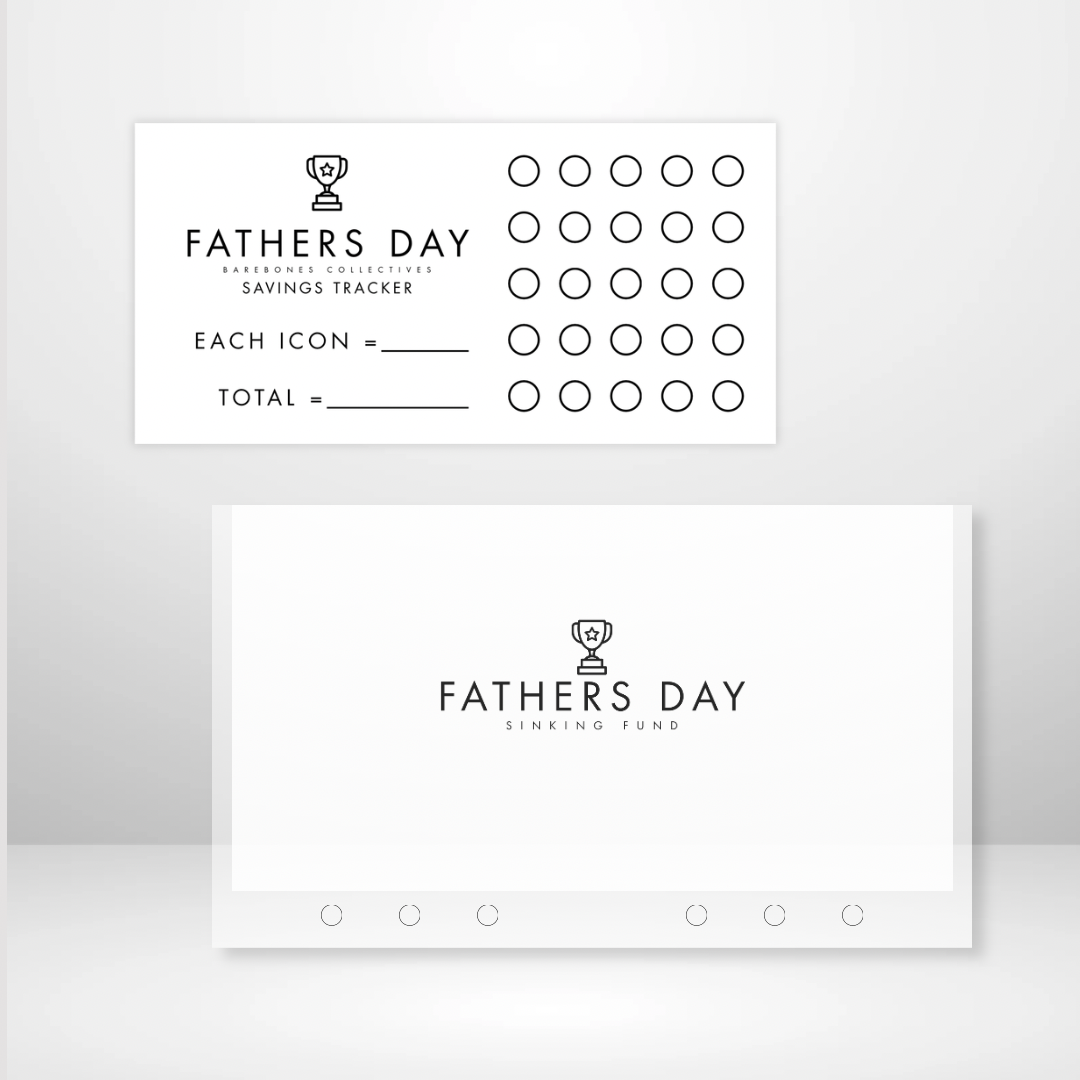 Fathers Day - Matte Cash Envelope + Savings Trackers