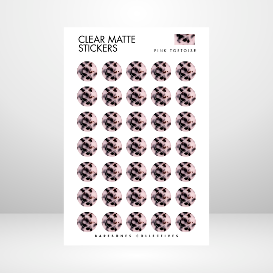 Pink Tortoise Halo 4x6 Sticker Sheet