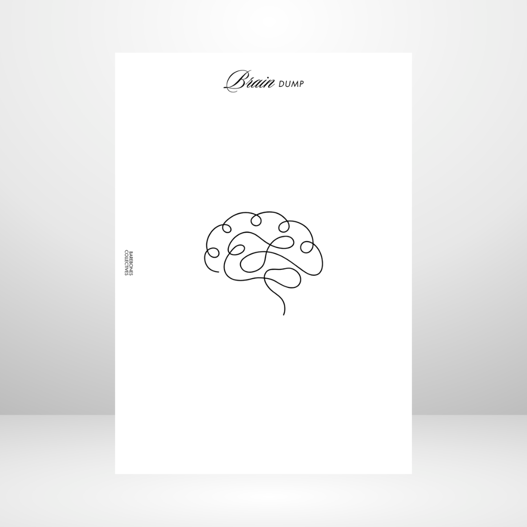 Brain Dump Page A5 Inserts