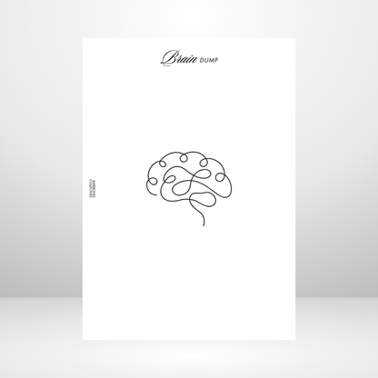 Brain Dump Page A5 Inserts