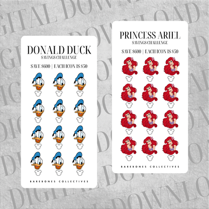 Disneyland Savings Challenge Set DIGITAL DOWNLOAD