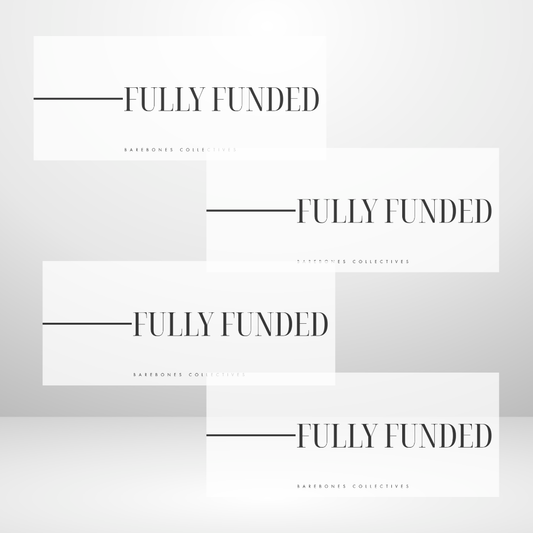 Noto Serif Font Fully Funded Set of 4 In the Bank Cash Place Holders