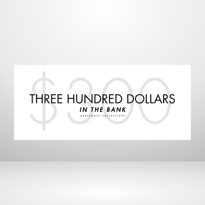 Barebones Simplistic White $100 - $1000 Cash Place Holders