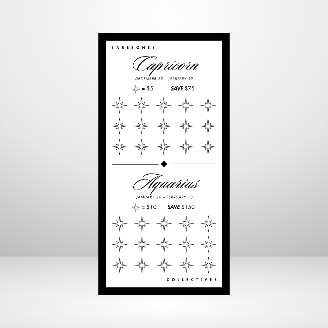 Noir The Zodiac Savings Challenge Set