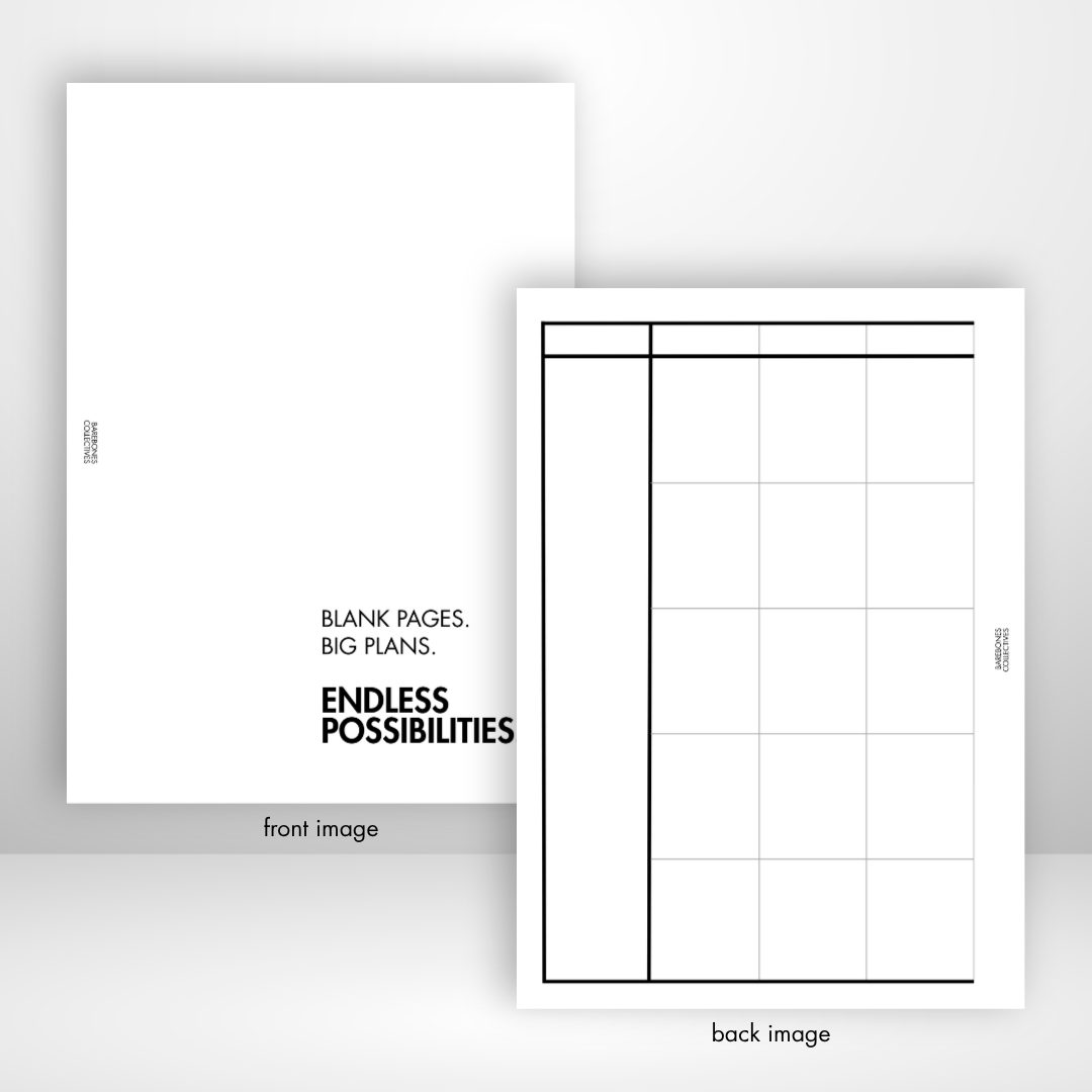 Barebones Monthly and Weekly Layout Inserts vol. 3 Set of 5