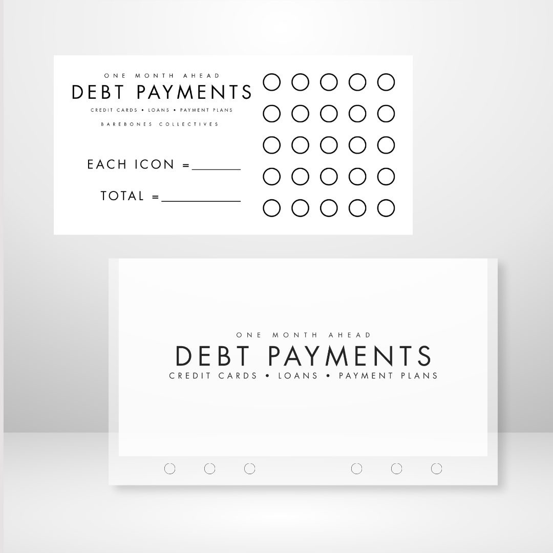 One Month Ahead Matte Cash Envelope + Savings Trackers Sets