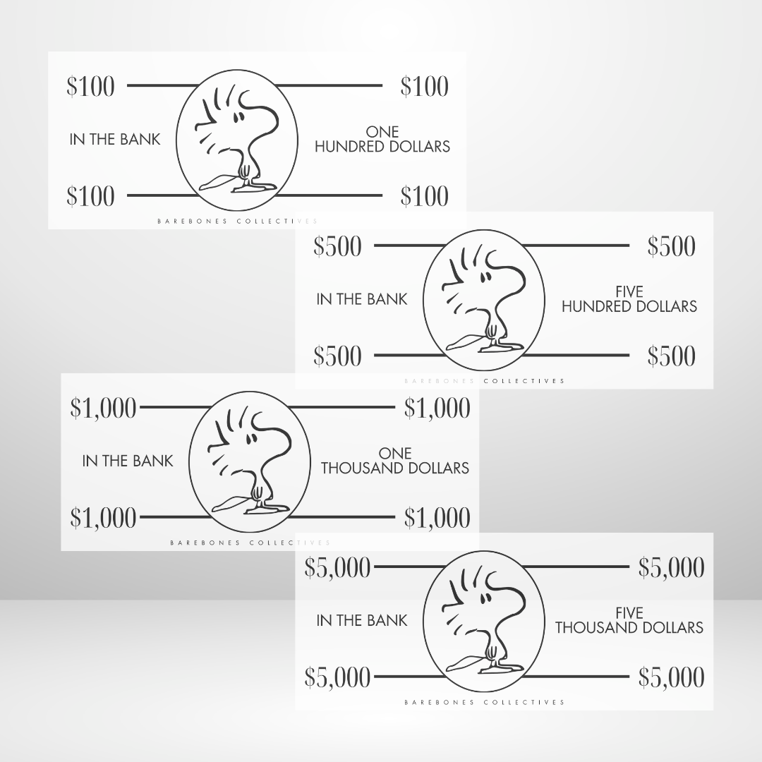 Woodstock Cash Place Holders