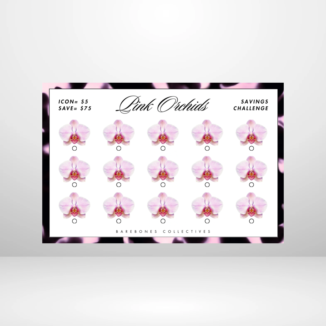 Pink Orchid Savings Challenges Binder Set - PRE ORDER