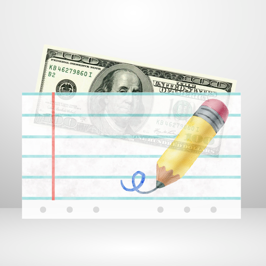Back to School Style 2 Handmade Cash Envelope
