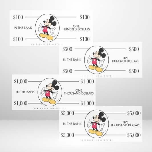 Mouse Mouse Cash Place Holders